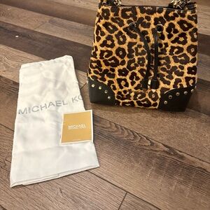 Michael Kors Animal Print Shoulder Bag